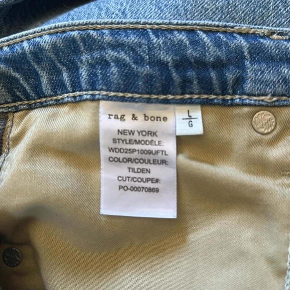 NWT Rag & Bone Ultra Featherweight Phoebe Drawstring Jeans Size Large - Picture 12 of 13